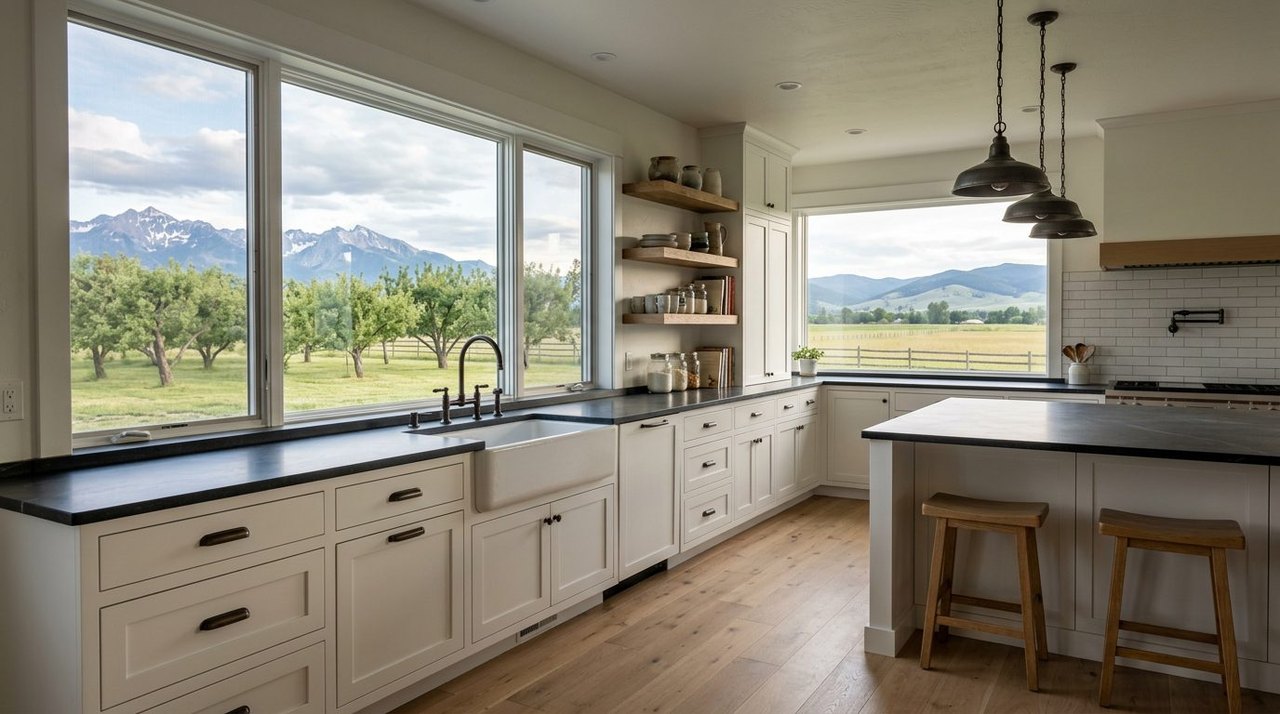 Modern farmhouse kitchen
